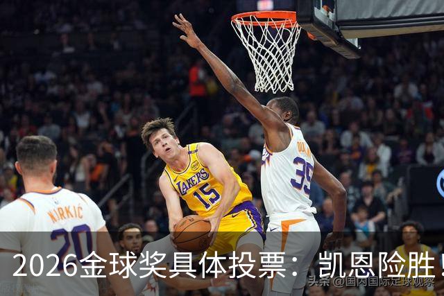 2026金球奖具体投票：凯恩险胜！28分优势夺魁 获40张第一选票